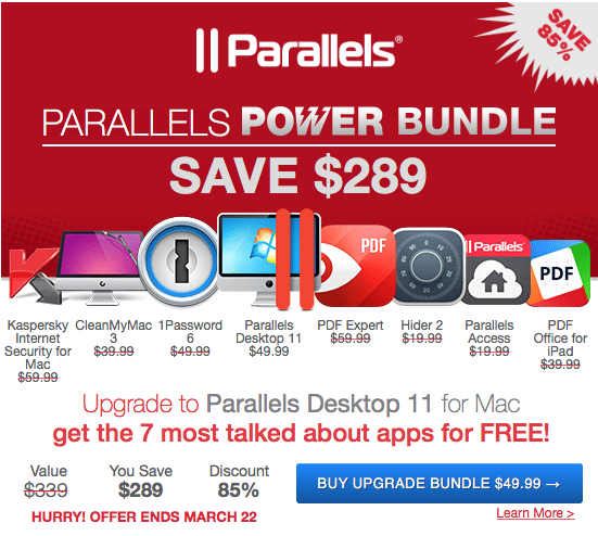 parallels discount coupons march 2016