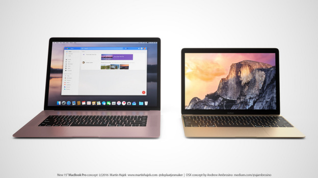 2016 macbook pro models design