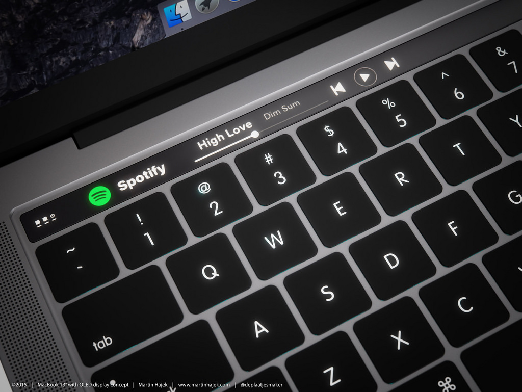 macbook pro 2016 design spotify