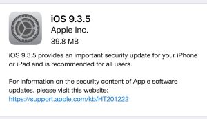Download iOS 9.3.5 Update for iPhone