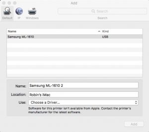 samsung ml 1610 driver download mac