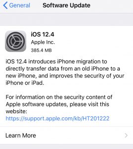 Download iOS 12.4 for iPhone and iPad