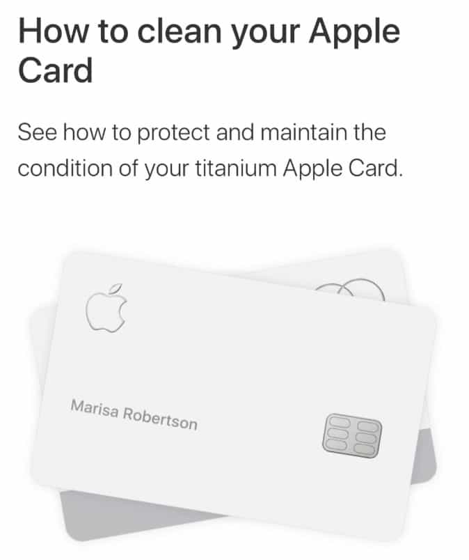 How to Clean Apple Card? Seriously, It's a Thing
