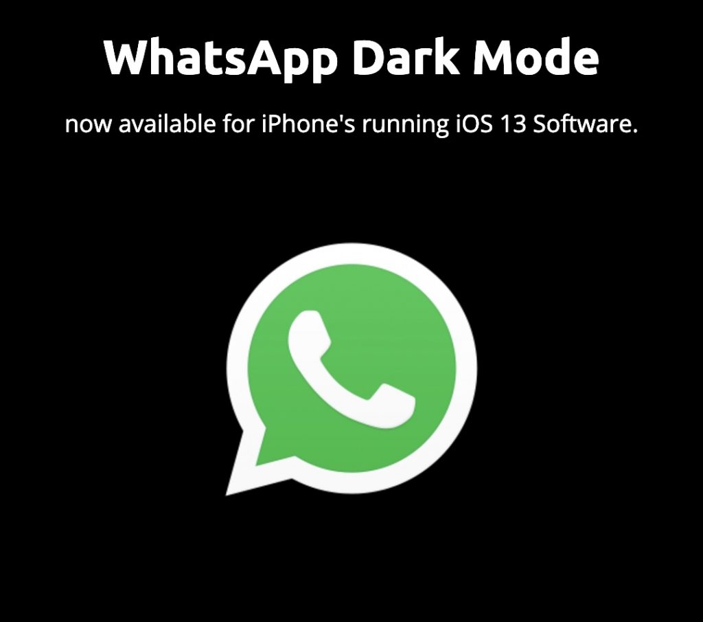 Whatsapp Dark Mode iPhone