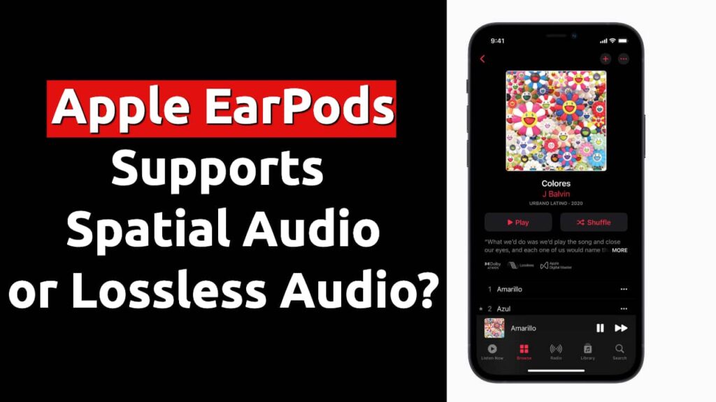 apple earpods spatial lossless audio