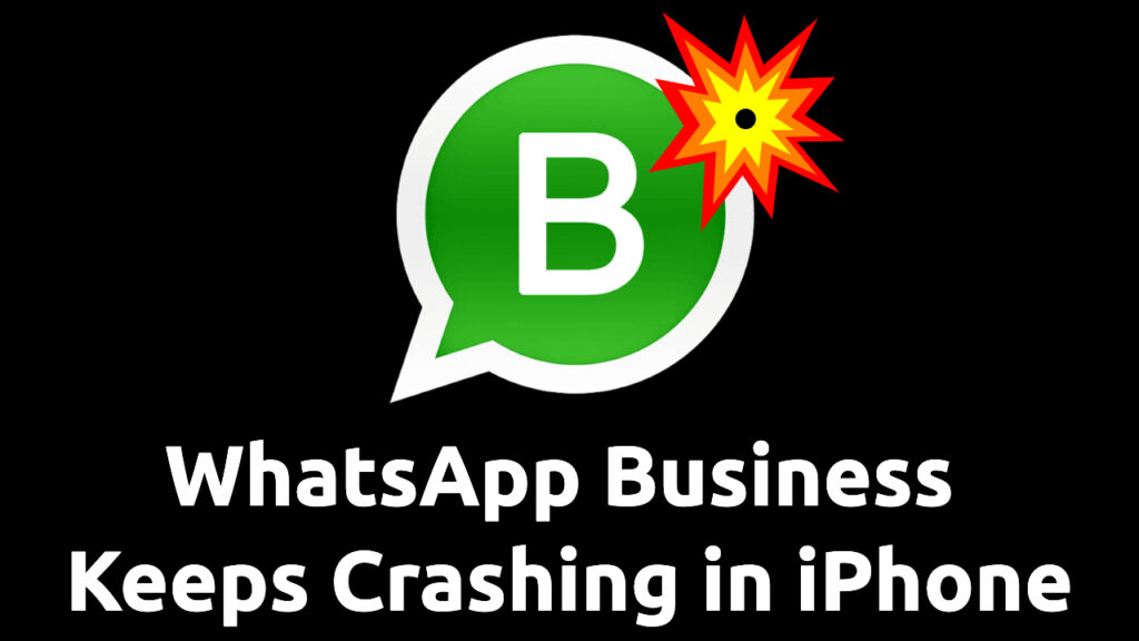 WhatsApp Business Keeps CRASHING in iPhone, Why?