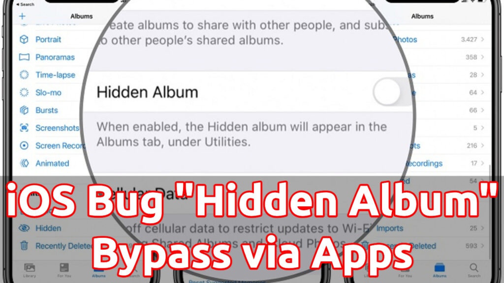 ios bug hidden album photos apps bypass