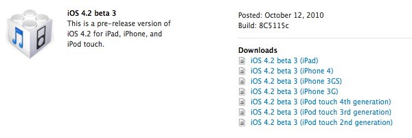 iOS 4.2 Beta Download