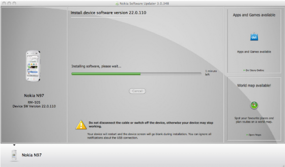 Nokia software updater for Mac