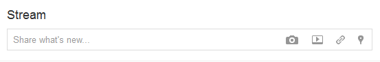 Google+ Stream