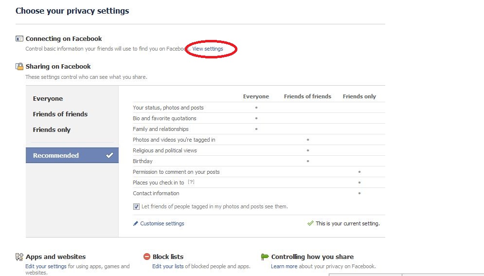 facebook privacy settings 3