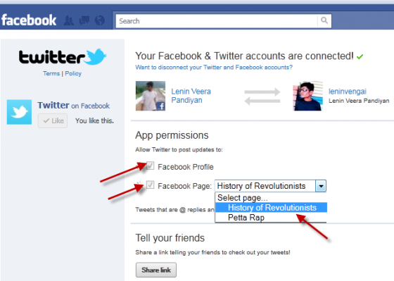 Twitter App for Facebook 2
