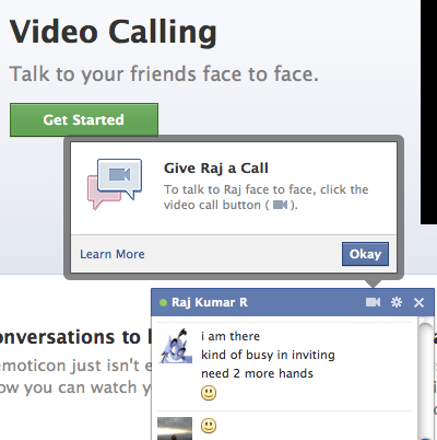 facebook video calling