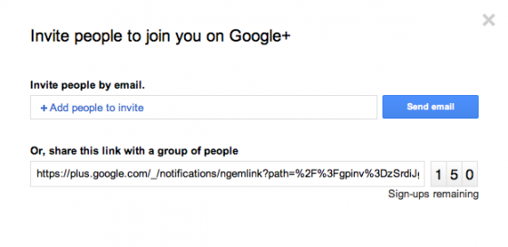 google plus invite