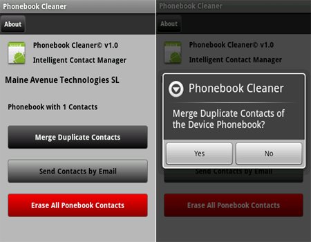 phonebook cleaner