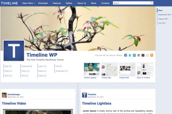 timeline theme