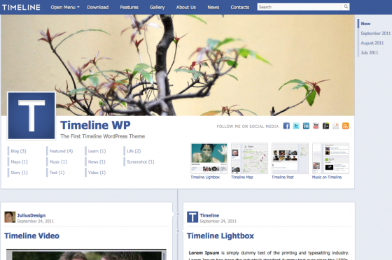 facebook timeline theme