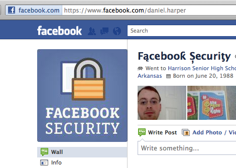 facebook phishing