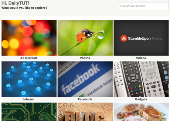 stumbleupon new design