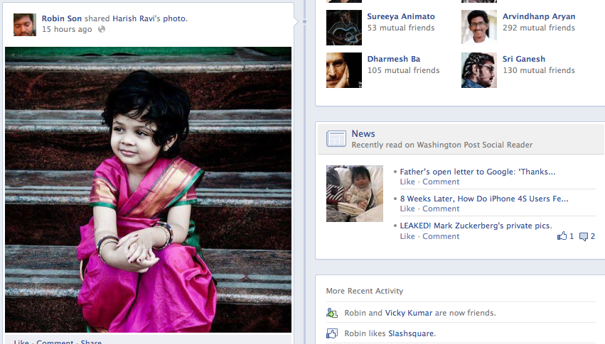 facebook timeline