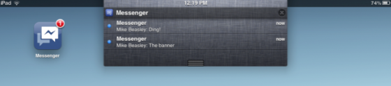 fb messenger notifications