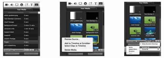 screenflow media library