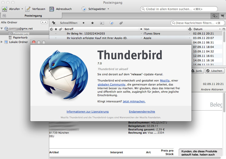 thunderbird mail mac