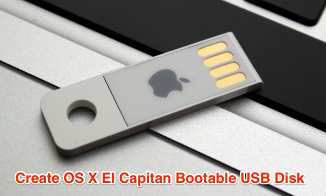 create os x el capitan bootable usb