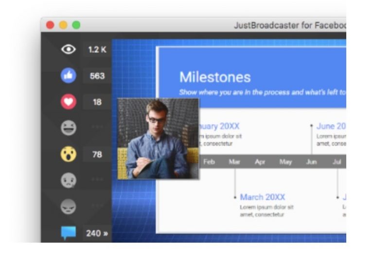 justbroadcaster for facebook mac justbroadcaster for facebook mac