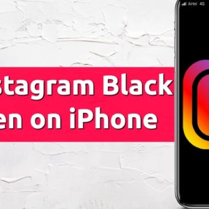 instagram black screen crash iphone