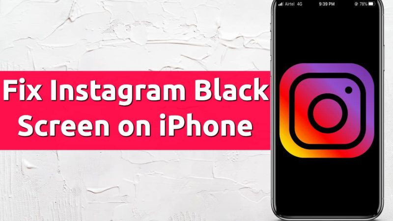 instagram black screen crash iphone