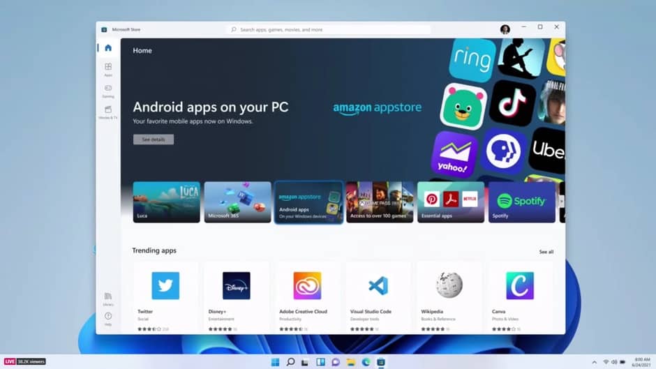 windows 11 android apps amazon