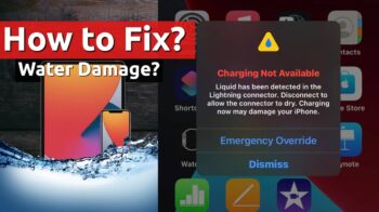 charging not available liquid water iphone ipad tips fix