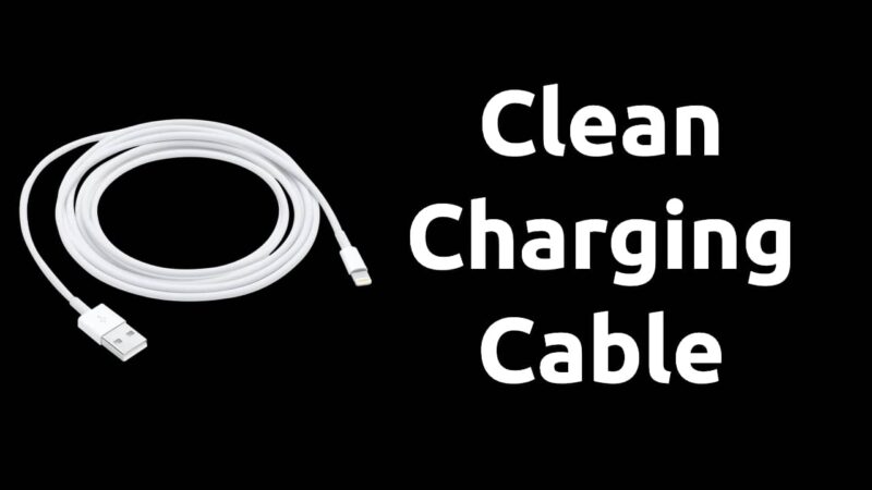 iphone ipad liquid clean charging cable