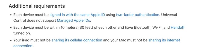 universal control mac ipad not working fix