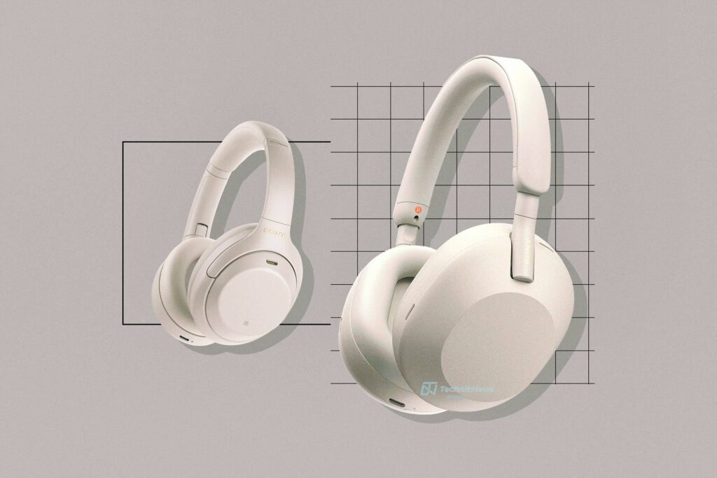sony xm5 white headphones design