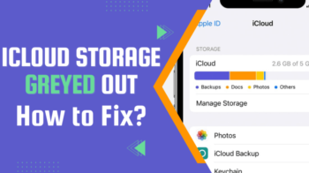 icloud storage greyed out iphone ipad fix