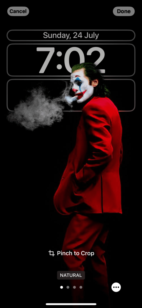 ios 16 lock screen wallpaper joker red