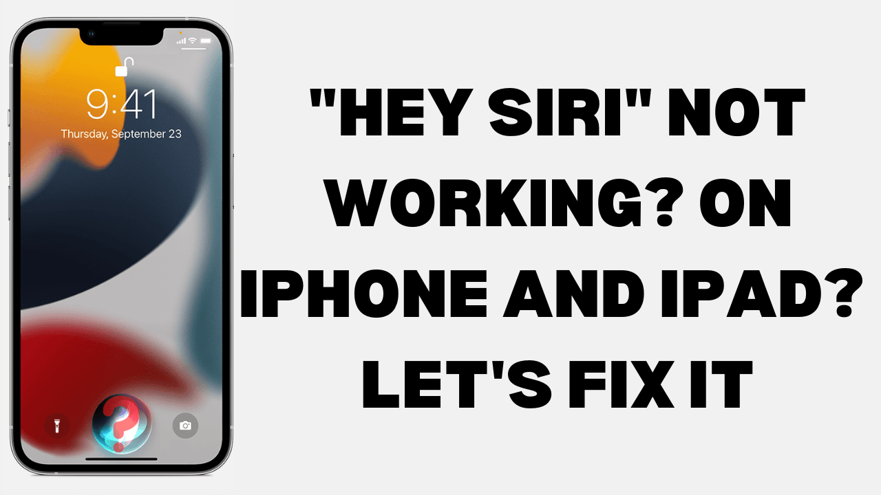 hey siri not working on iphone ipad