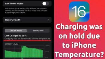 charging was on hold due to iphone temperature error ios 16