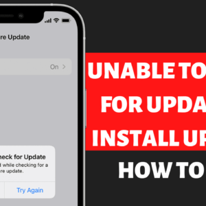 unable check update install update fix iphone