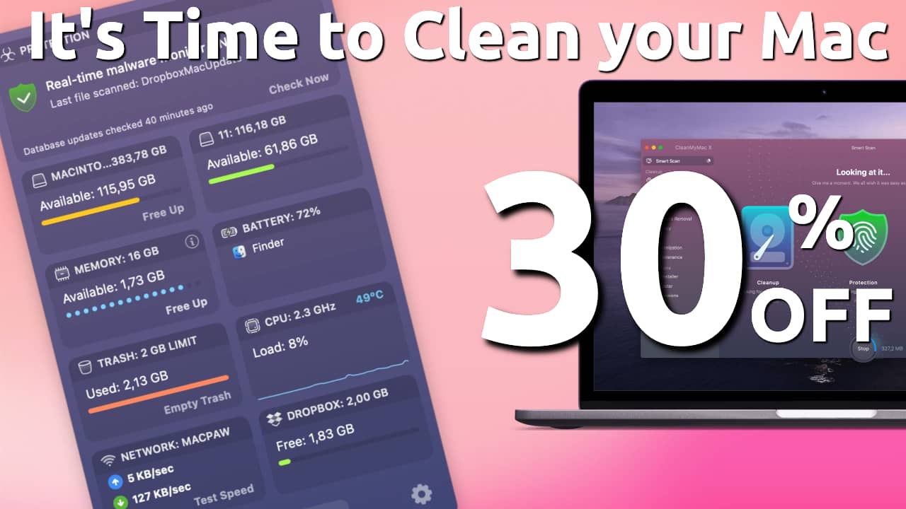 cleanmymac x blackfriday discounts mac apps