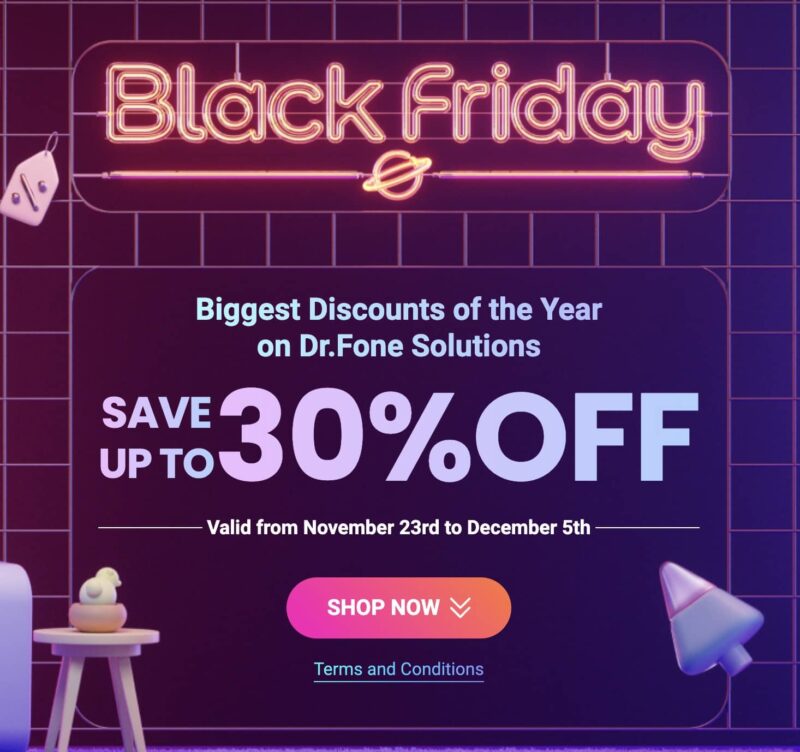 drfone wondershare discount coupons black friday