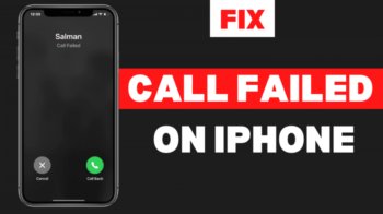 call failed error messages iphone