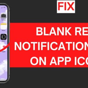 fix blank red notification dot appstore