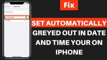 fix set automatically greyed out date time iphone ipad