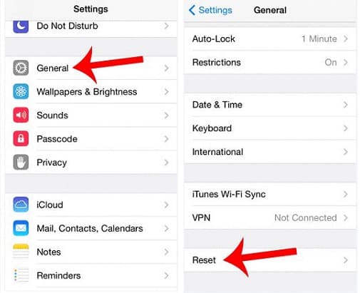 Reset iPhone Location and Privacy