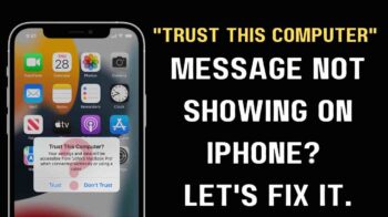 Trust this Computer Message Not Showing on iPhone