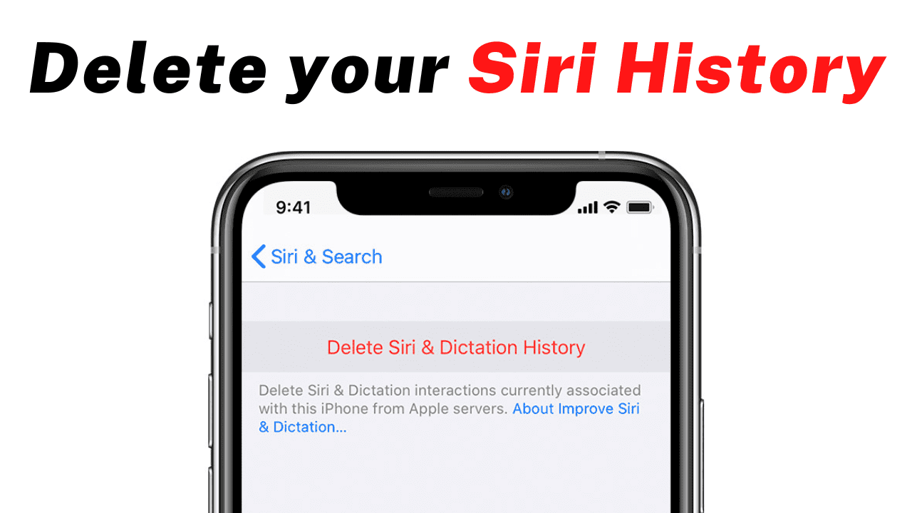 delete siri history