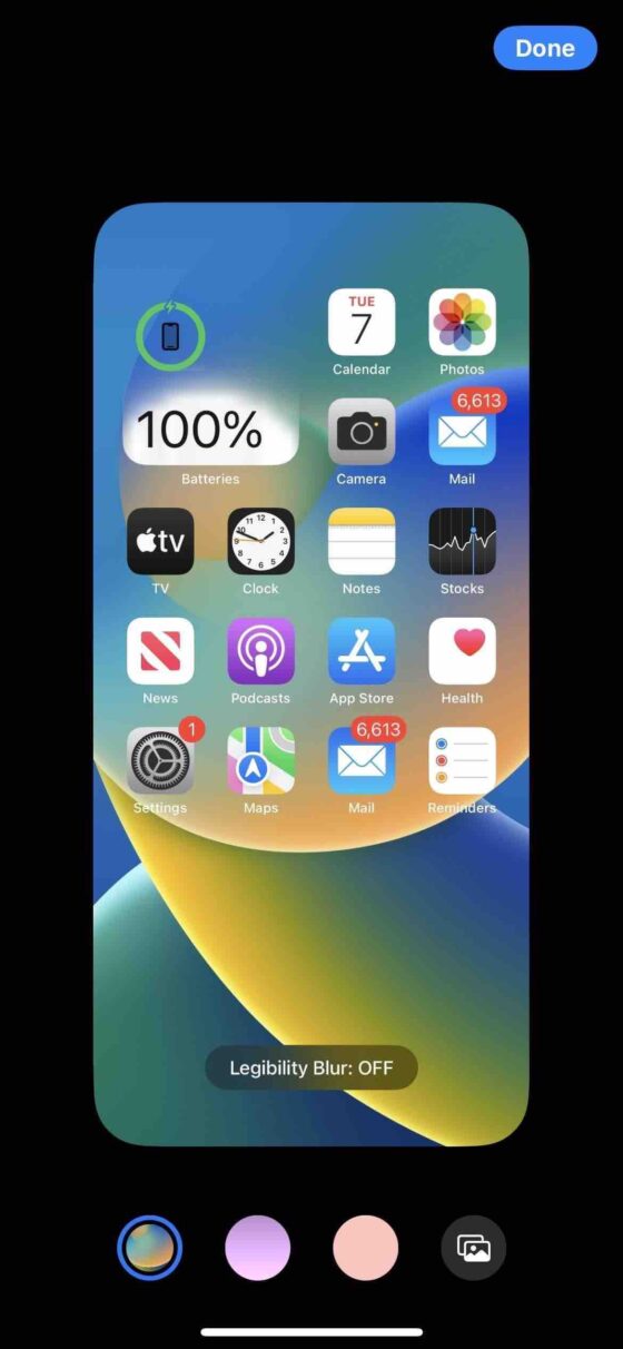 iphone home screen